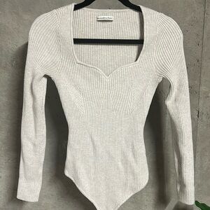 Abercrombie &  Fitch Ribbed Bodysuit Size M
